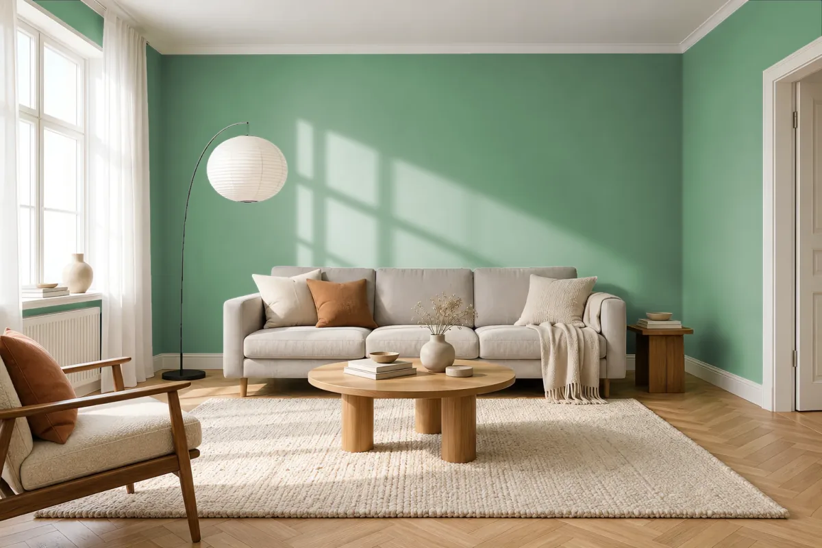 Краска Tikkurila TVT K378 — гостиная в скандинавском стиле
