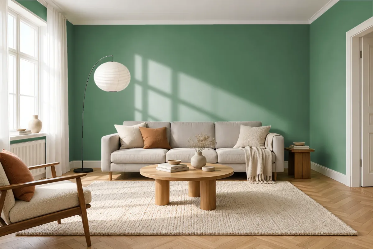 Краска Tikkurila TVT L378 — гостиная в скандинавском стиле
