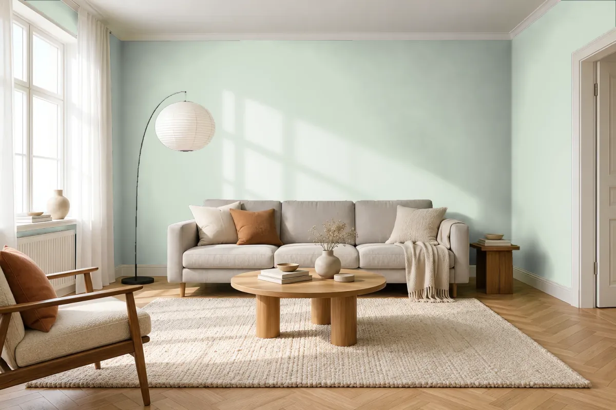Краска Tikkurila TVT Y378 — гостиная в скандинавском стиле