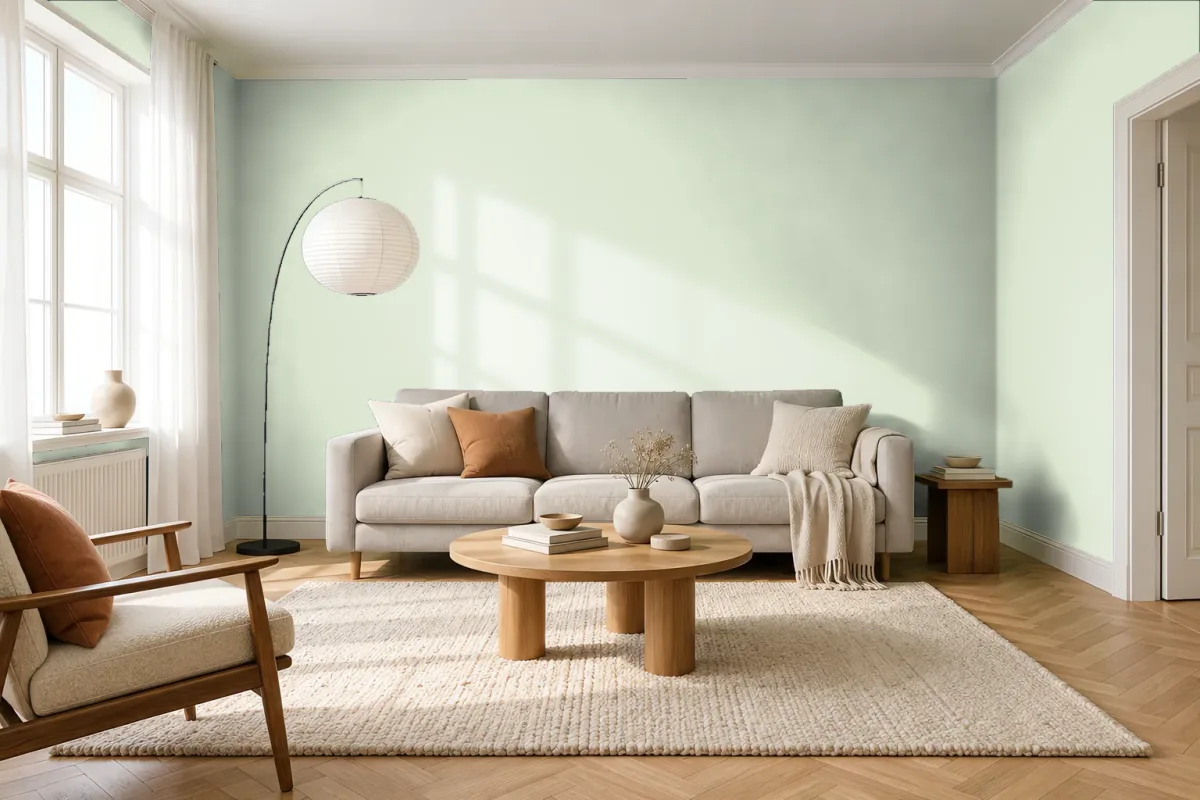 Краска Tikkurila TVT G379 — гостиная в скандинавском стиле