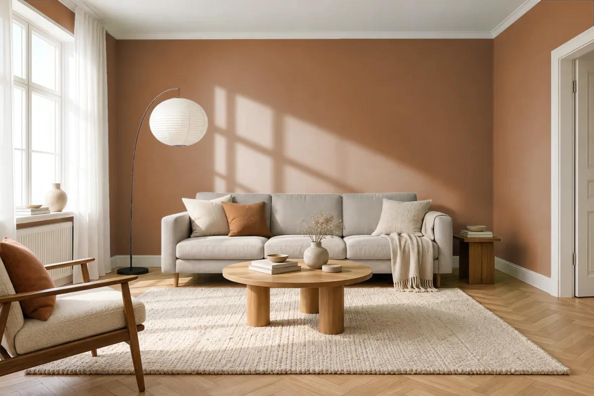 Краска Tikkurila TVT M400 — гостиная в скандинавском стиле