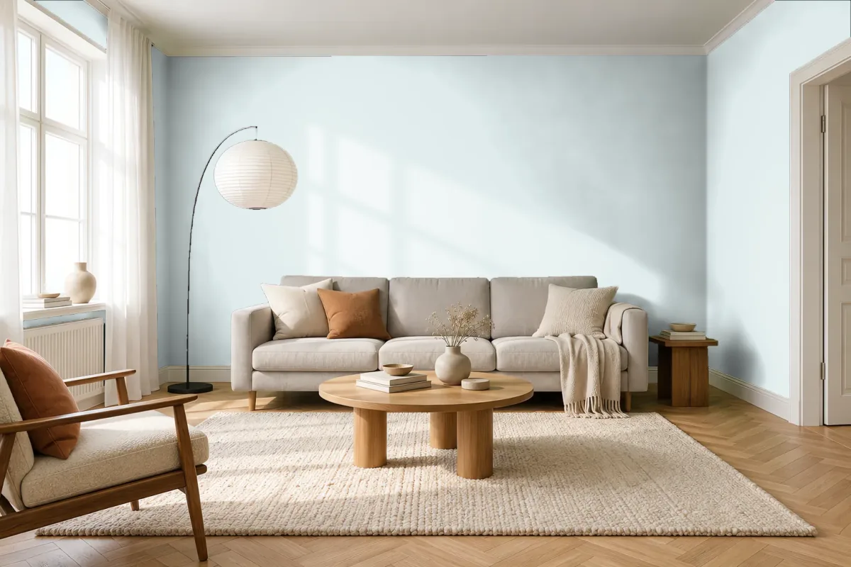 Краска Tikkurila TVT Y358 — гостиная в скандинавском стиле
