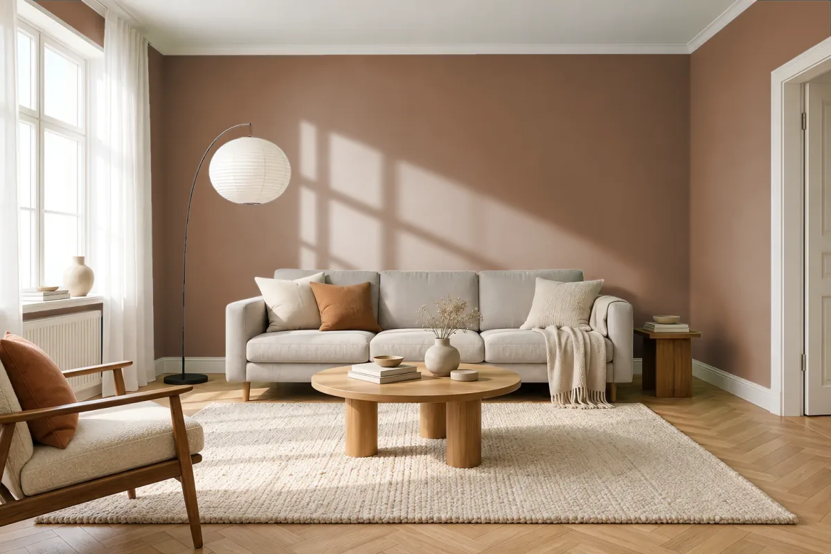 Краска Tikkurila TVT L466 — гостиная в скандинавском стиле