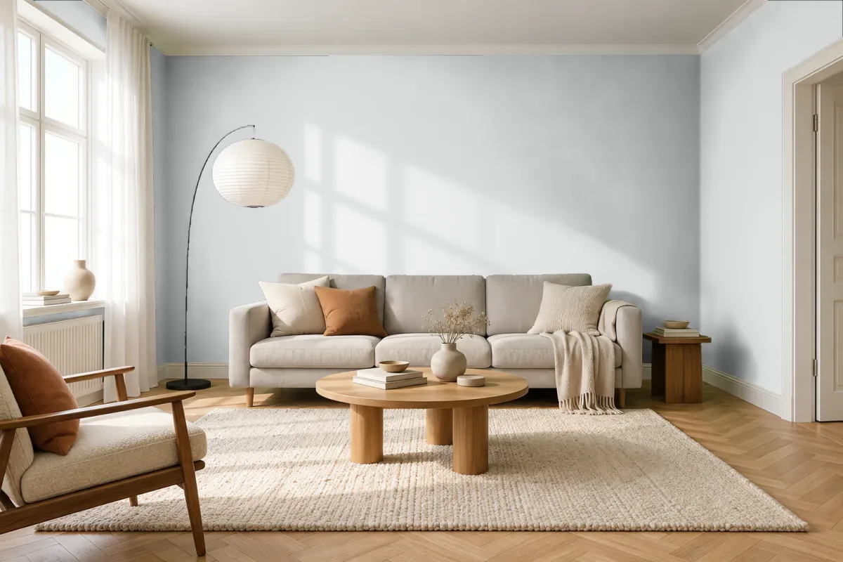 Краска Little Greene LG 224 Inox — гостиная в скандинавском стиле
