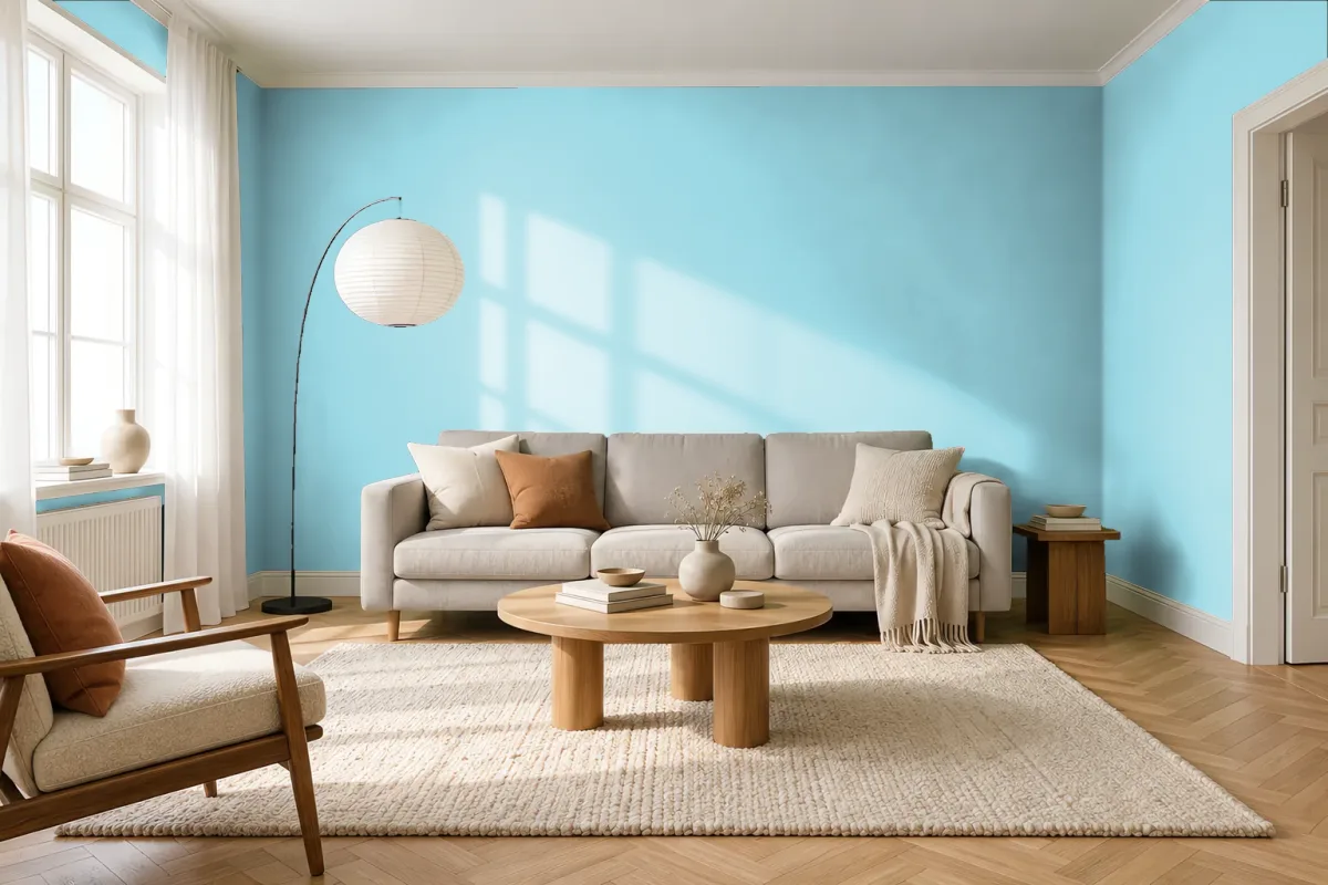 Краска NCS S 0530-B10G — гостиная в скандинавском стиле