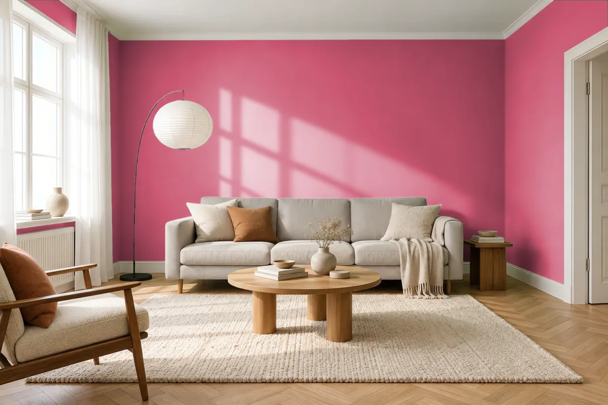 Краска Little Greene LG 191 Leather — гостиная в скандинавском стиле