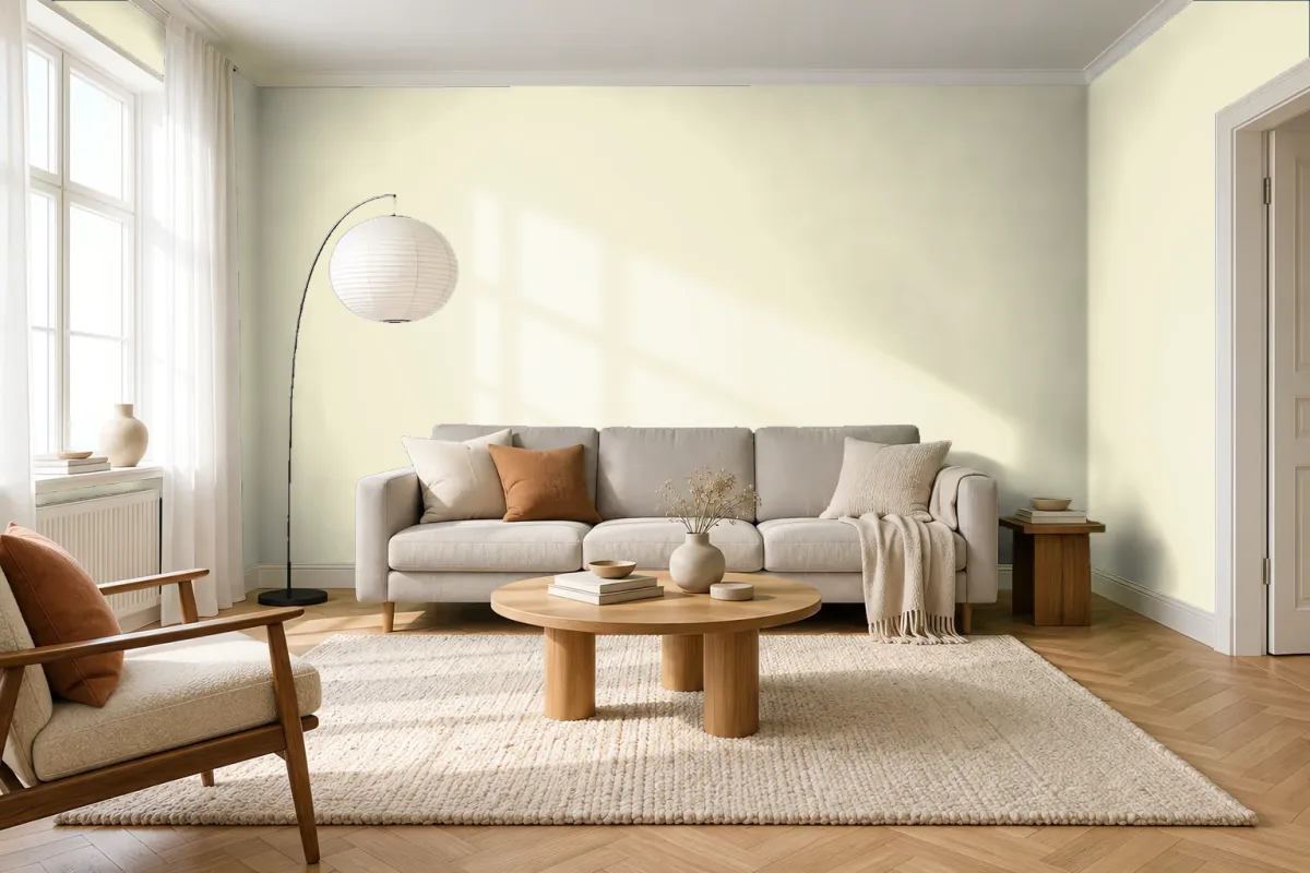 Краска Little Greene LG 89 Linnet — гостиная в скандинавском стиле
