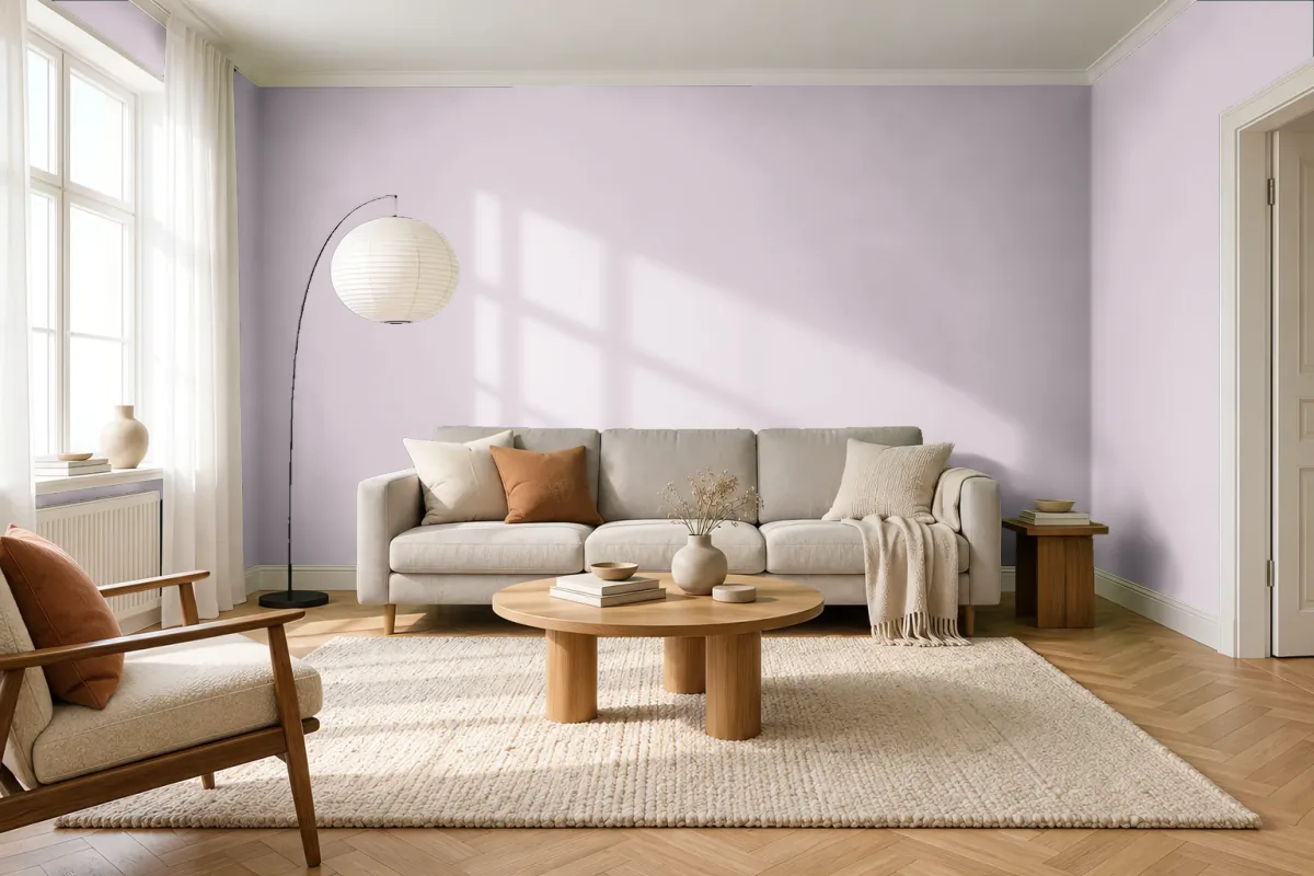 Краска PANTONE 5235 C — гостиная в скандинавском стиле
