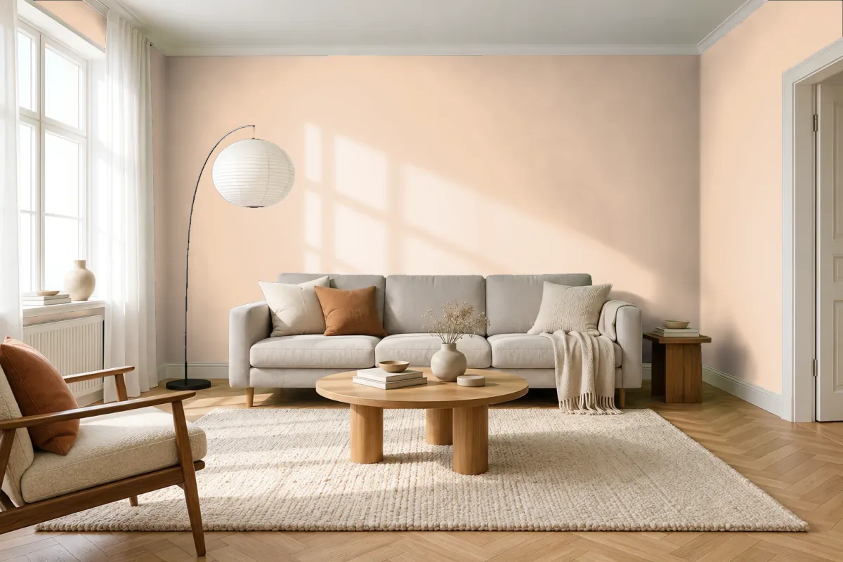 Краска Swiss Lake SL-1543 Clementine — гостиная в скандинавском стиле