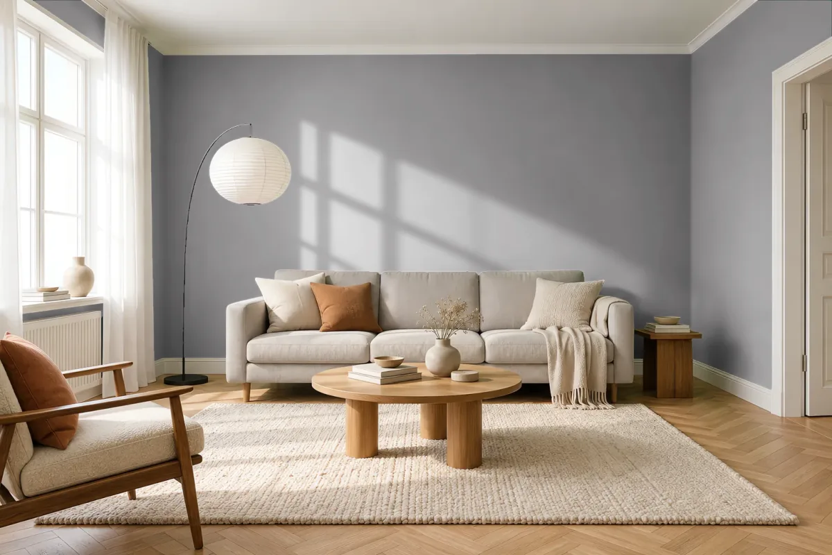 Краска Swiss Lake SL-2825 Cane Pole — гостиная в скандинавском стиле