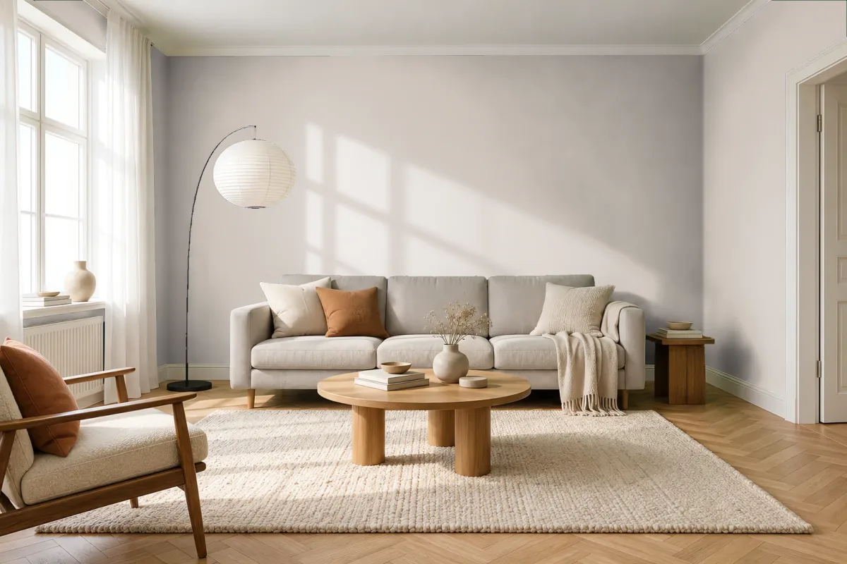 Краска Swiss Lake SL-0543 Pacific Pearl — гостиная в скандинавском стиле