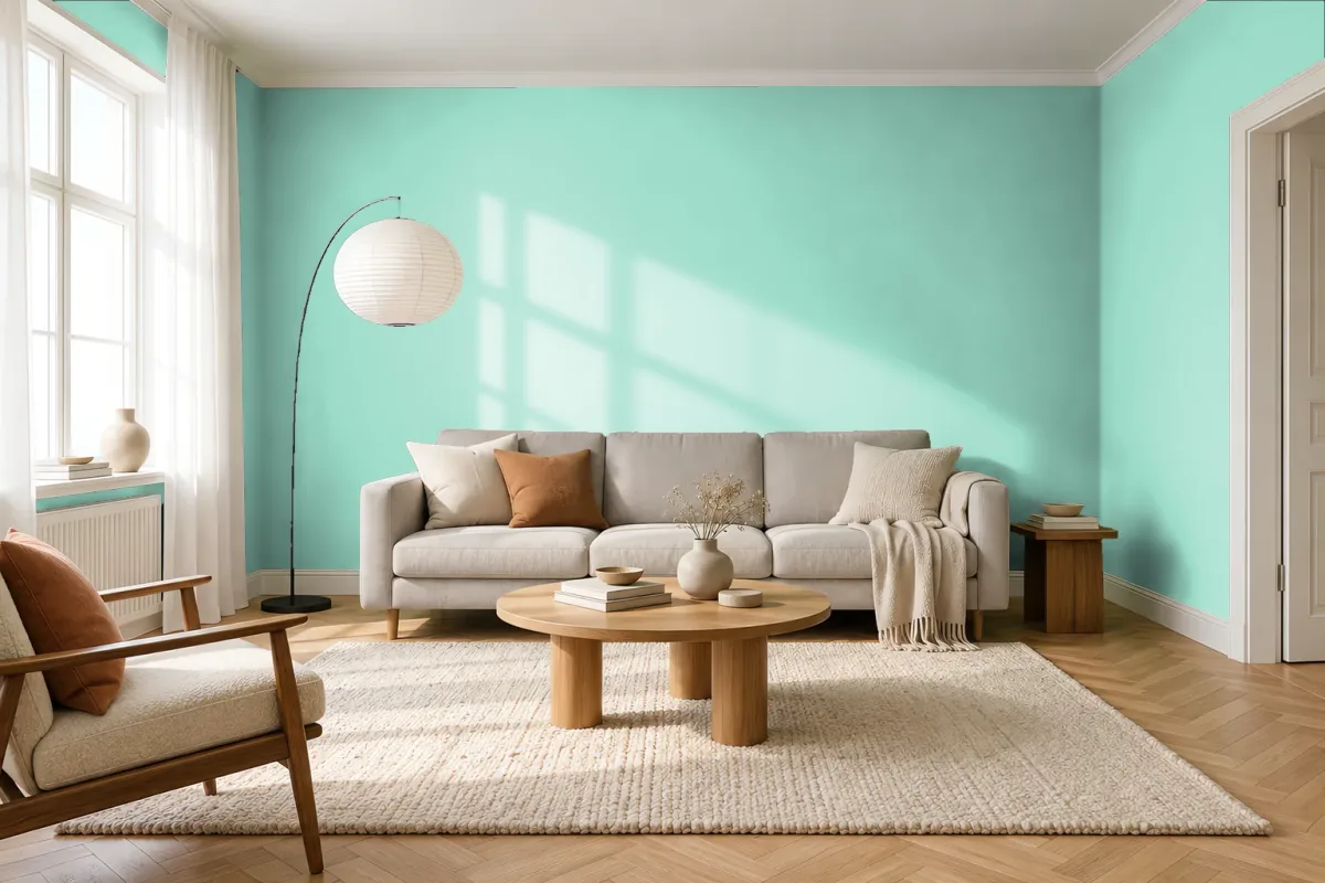 Краска Swiss Lake SL-2336 Balm Lemon — гостиная в скандинавском стиле
