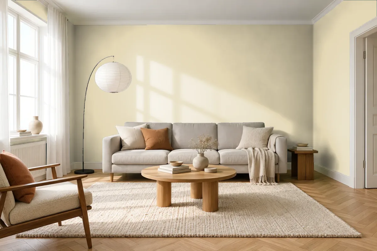 Краска Swiss Lake SL-2604 Golden Mushroom — гостиная в скандинавском стиле