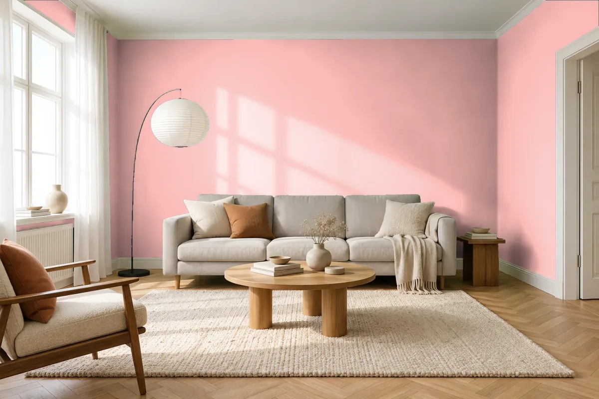 Краска Swiss Lake SL-1326 Pink Elephant — гостиная в скандинавском стиле
